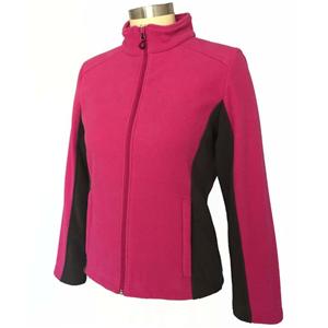 Autumn Women colorblocked warm fleece jacket