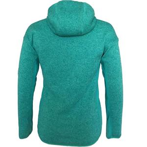 OEM ODM Outdoor casual women's slim hooded hybrid cationic fleece jacket