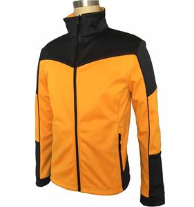 High fashion mens contrast softshell jacket