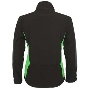 Women slim contrast softshell jacket with reflective trims