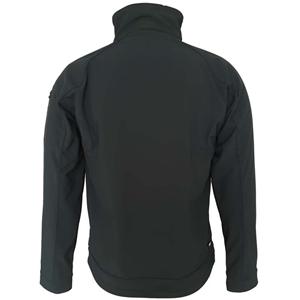 Mens solidstand collar water resistant windproof softshell jacket