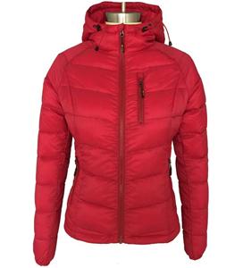Women light weight down jacket duck down jacket with long sleeve
