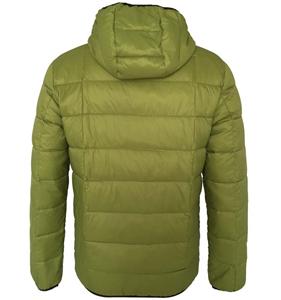 Mens hooded puffer light down jacket