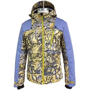 Outdoor Hunting Mens winter breathable and windproof camo contrast ski jacket
