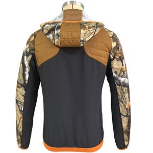 Autumn/spring outdoor men camouflage hunting hybrid down jacket