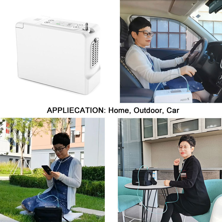Car use oxygen concentrator