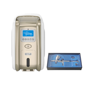 Le bevande all'ossigeno per la bellezza del viso e l'ossigenoterapia utilizzano un piccolo concentratore di ossigeno da 3 litri