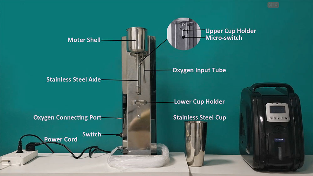 oxygen foam drink making device