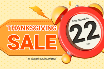 Compte à rebours avant la vente de concentrateurs d'oxygène d'AERTI pour Thanksgiving