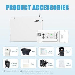 Concentratore di ossigeno portatile POC leggero per auto