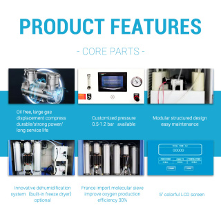 80L Oksijen Jeneratörü Fiyatı Endüstri Kullanımı Oksijen Konsantratörü