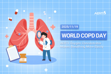 Dia Mundial da DPOC - O concentrador de oxigênio AERTI facilita a respiração