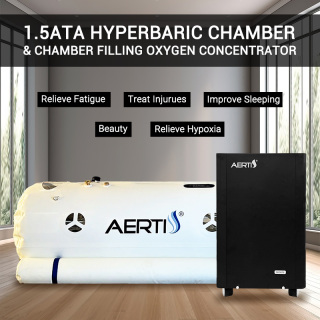 Camera iperbarica leggera da 1,3 e 1,5 ATA e concentratore di ossigeno di riempimento