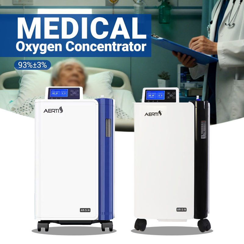 Concentratore di ossigeno PSA portatile da 5 l di grado medico per uso domestico