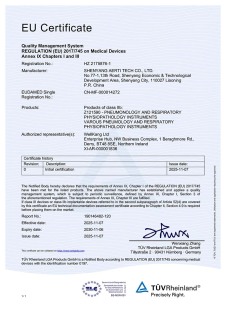 Certificado CE de la UE de concentrador de oxígeno médico