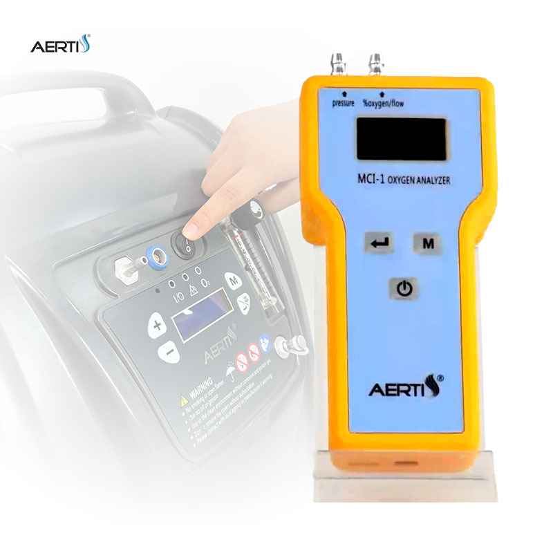 جهاز تحليل الأكسجين صغير محمول باليد، جهاز تحليل الأكسجين لآلة الأكسجين بتقنية امتزاز الضغط المتأرجح (إعلان الخدمة العامة).