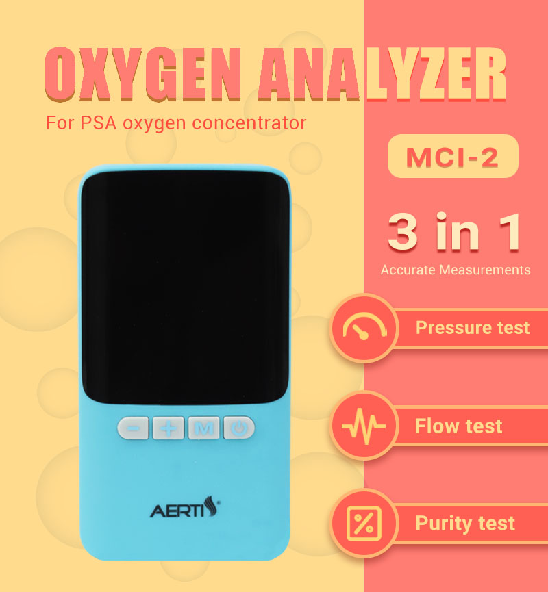 hand-held oxygen analyser