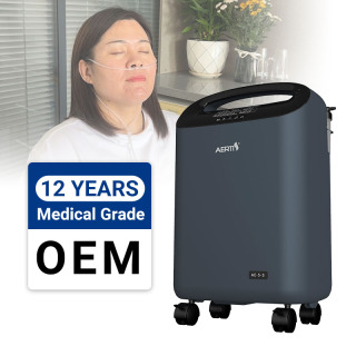 Εργοστασιακή προμήθεια Συμπυκνωτής Οξυγόνου ΑΕ-5-S Φορητός Για Σπίτι Φροντίδα