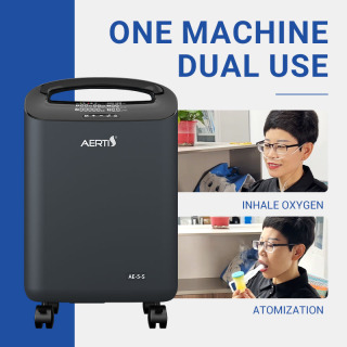 เออี-5-S โรงงานเครื่องกำเนิดออกซิเจนราคา มินิ 5L หัวออกซิเจนแบบพกพา