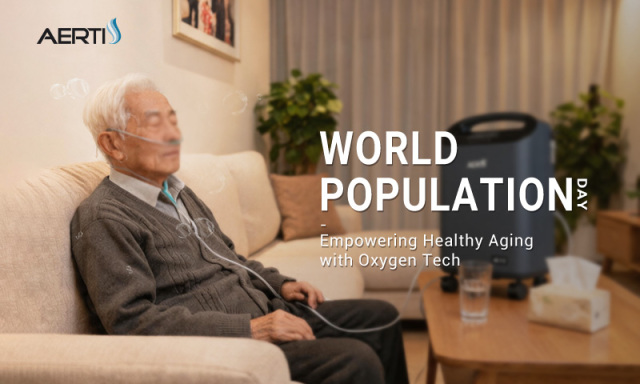 Día Mundial de la Población - Oxígeno en el hogar, envejecimiento saludable