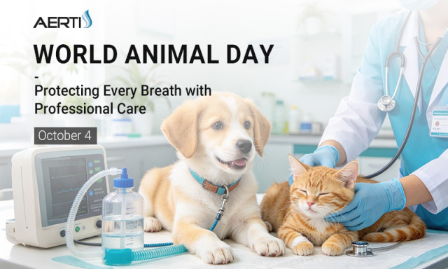 Giornata mondiale degli animali – Il concentratore di ossigeno veterinario protegge il respiro di ogni forma di vita.
