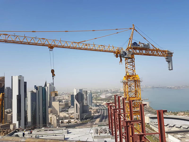 64 ton topkit tower crane S1200 M64 with telescopic cage