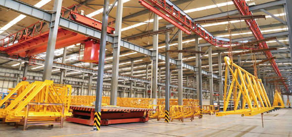 רכיבים של מנופי מגדלים