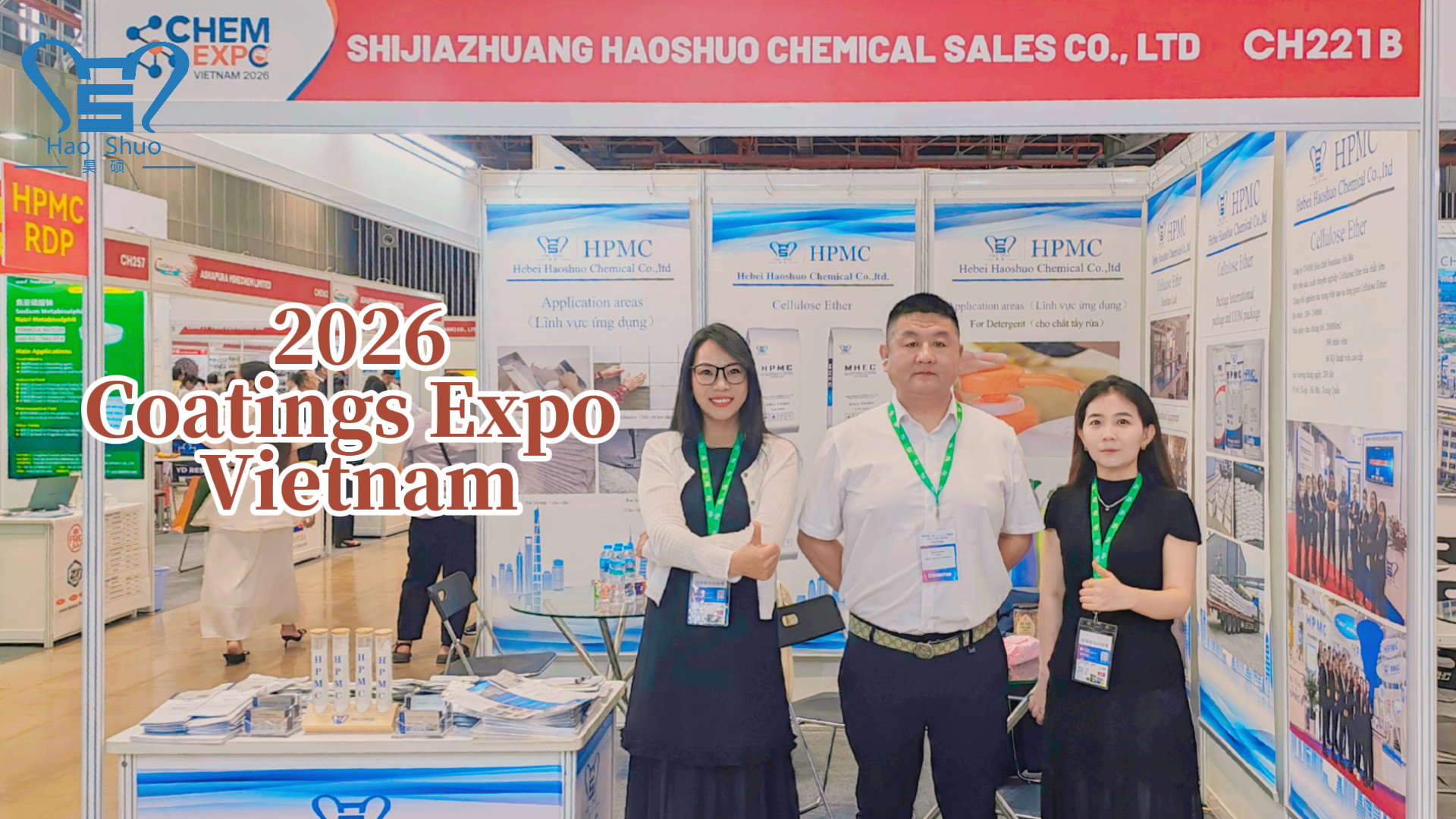 Vietnam Exhibition Coverage | Highlights from Haoshuo Chemical's CH221B Booth Over Three Days, Grateful to Every Visitor