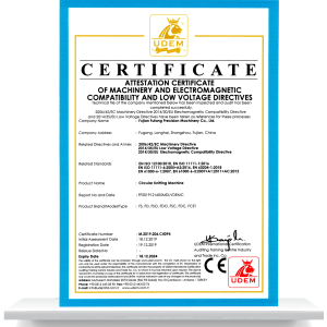 CERTIFICADO CE FUFANG