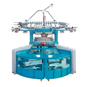 Кругловязальная машина двойной джерси открытой ширины
