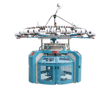 Трубчатая кругловязальная машина с одинарным джерси