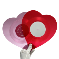 Pink Heart-Shaped Record - Vinyl Record from Apollo Box