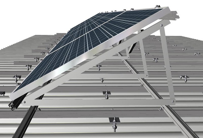 Metal Roof Fixed Triangular Solar Mounting System