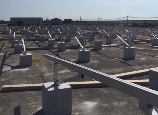 9550kW concrete foundaion ground mounting systems in Kumamoto Prefecture Japan