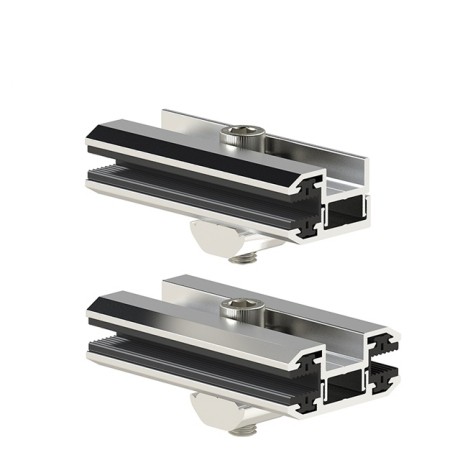 Frameless Solar Panel Thin Film Mid End Clamps