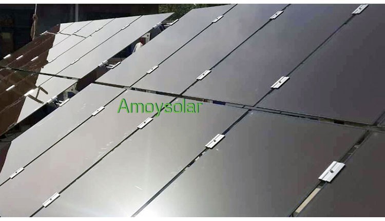 Frameless Solar Panel Thin Film Mid End Clamps