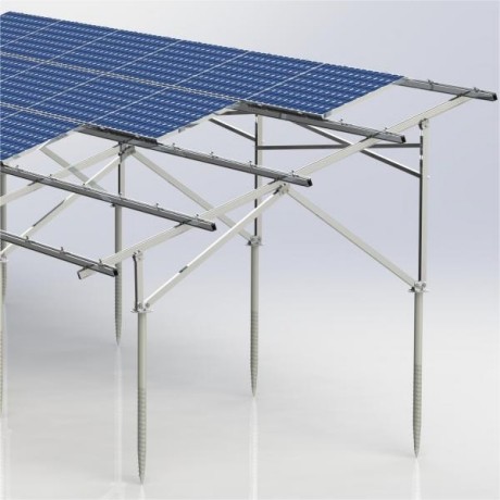 W-type Ground Solar Mounting System——AM-GM-02