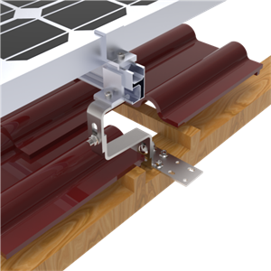Adjustable Tile Roof Solar Mounting System