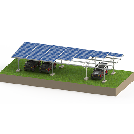 Aluminum Solar BIPV Car Shed Installation System