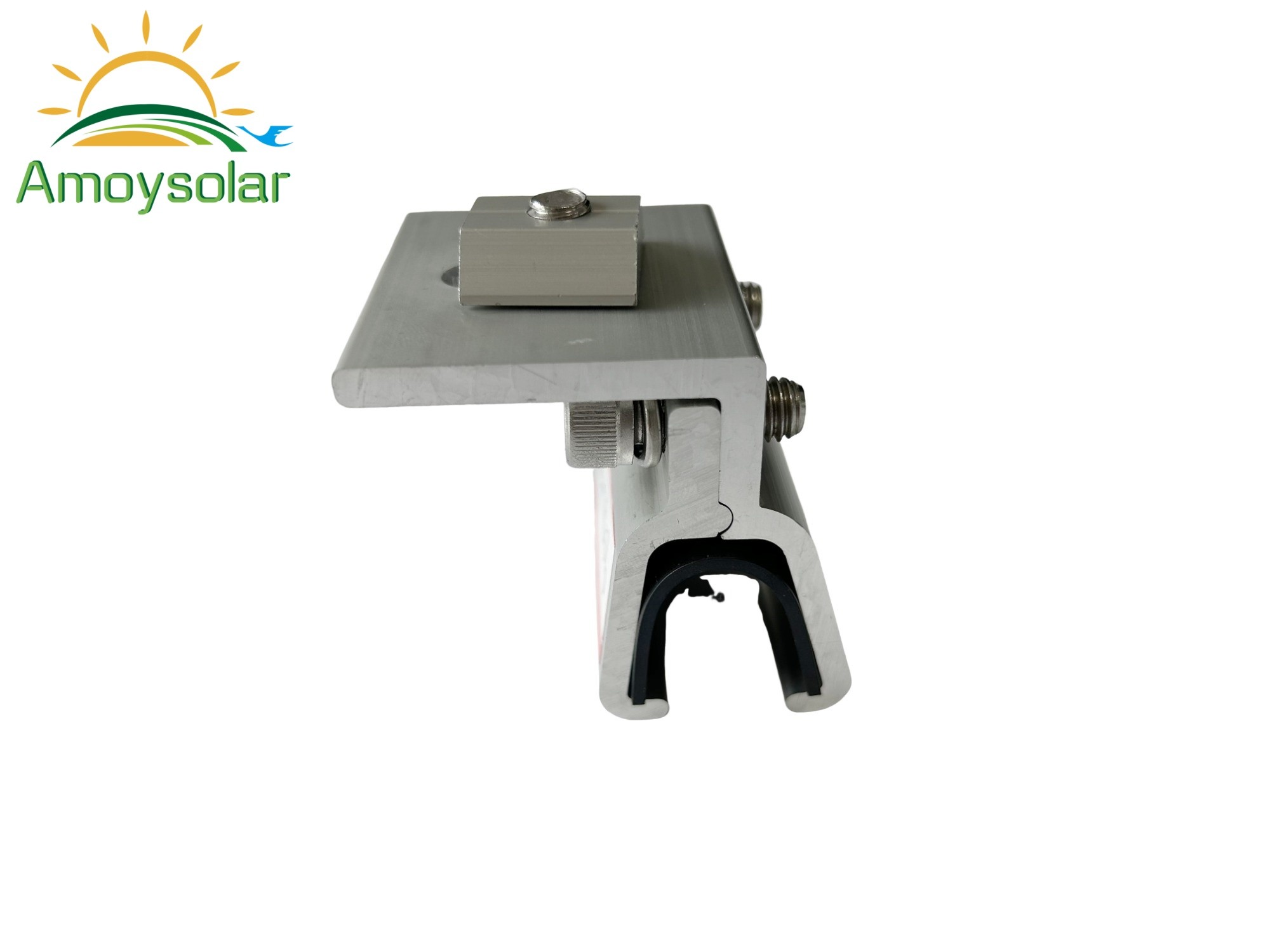 Aluminum Amoy Solar KlipLok Clamp For Standing Seam Metal Rooftop