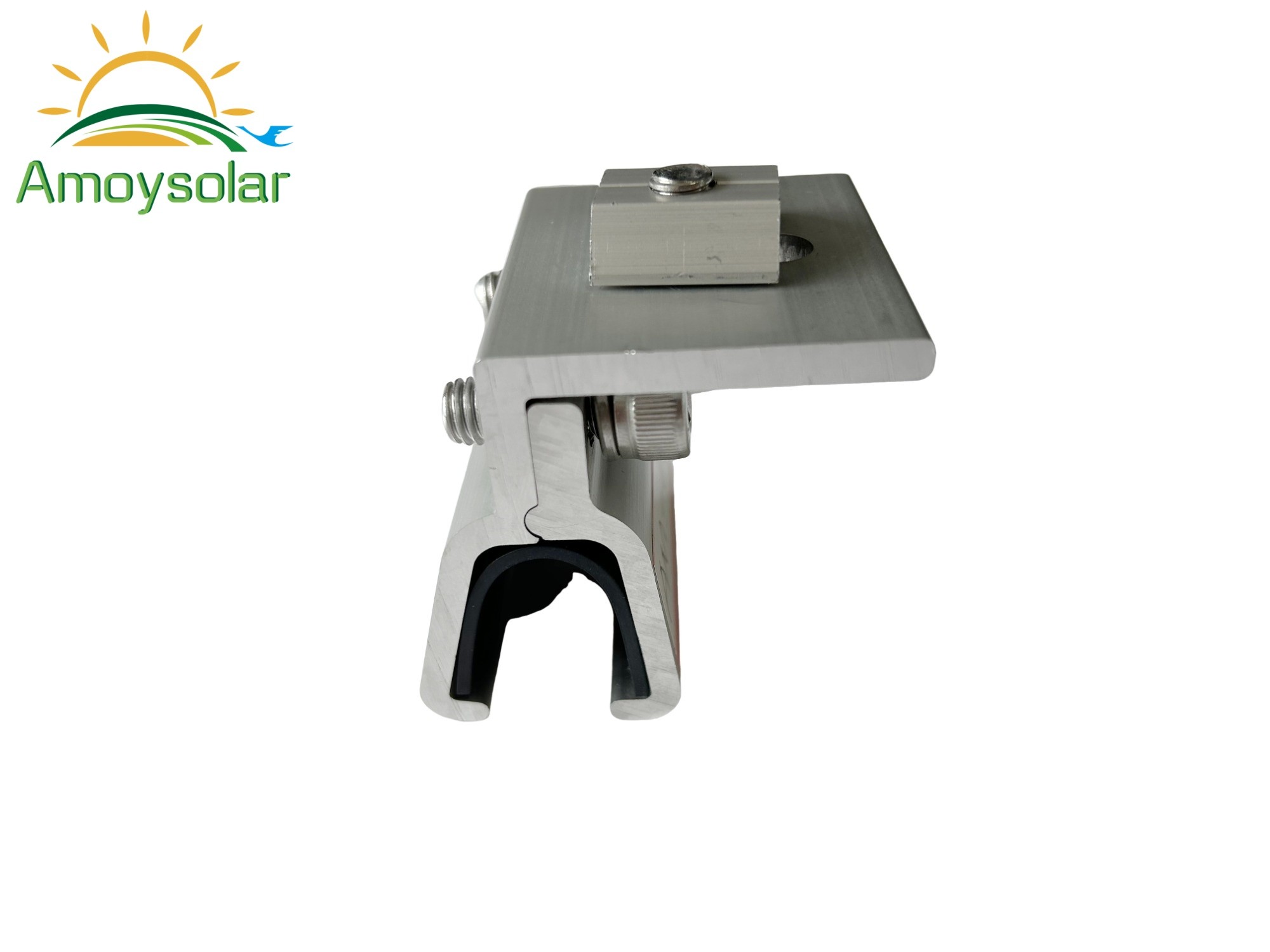 Aluminum Amoy Solar KlipLok Clamp For Standing Seam Metal Rooftop