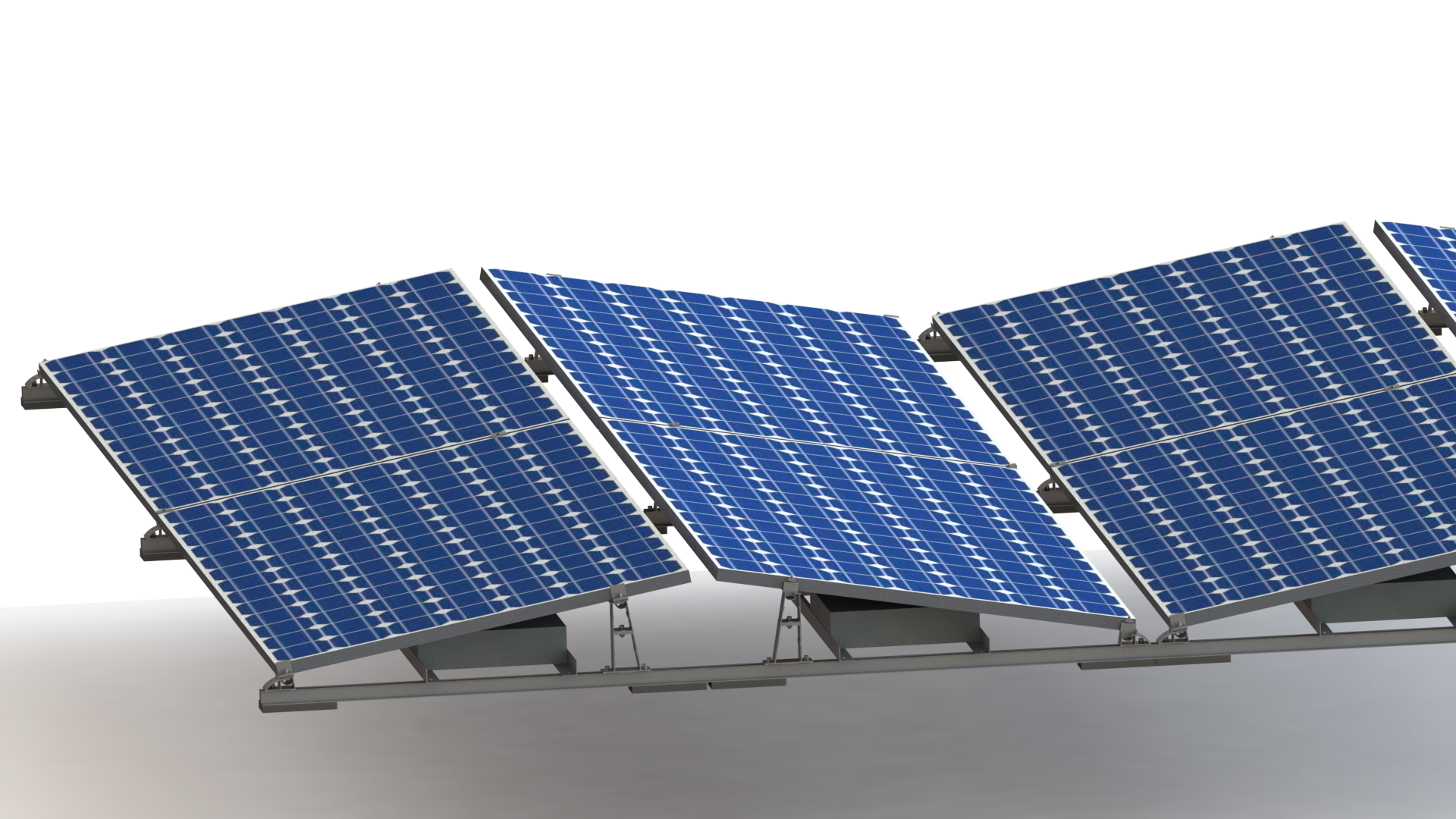 Flat-Roof East-West Ballast PV Mount AM-TP5
