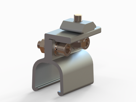 Klip lok 700 clamp for metal roof solar mounting installation