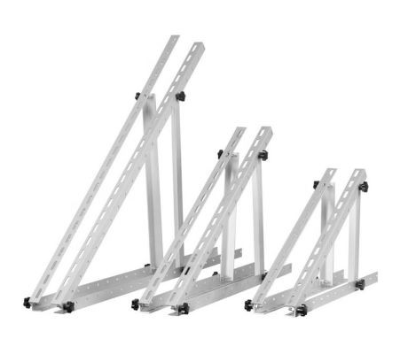 Angle-adjusted tripod solar mounting structure