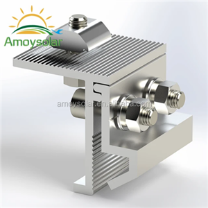 PV system standing seam clamp