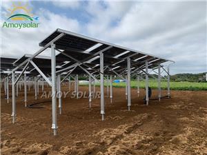 Aluminum Farm Solar Mounting System with Ground Screws Solar Racking Solar Bracket
