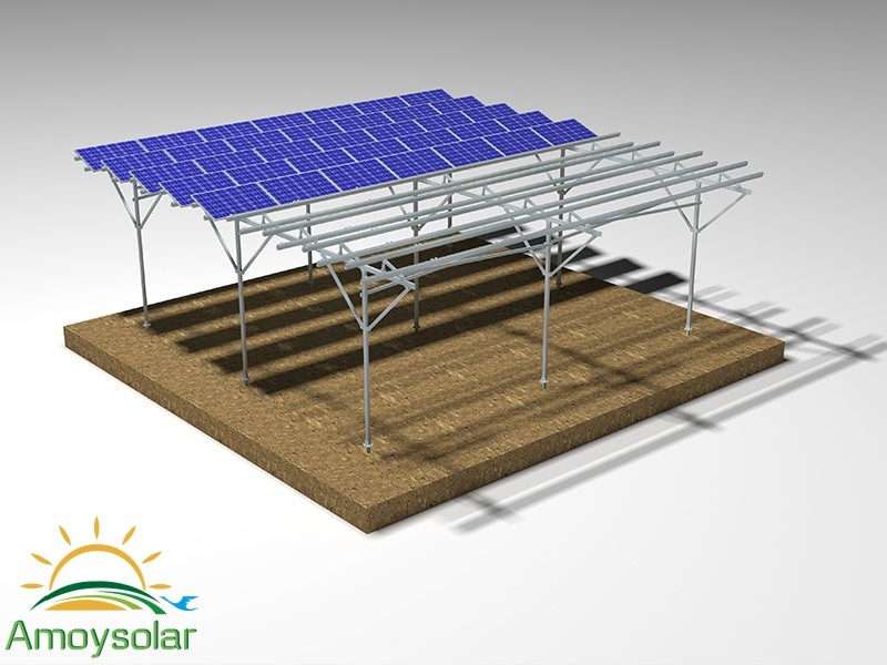 Aluminum Farm Solar Support Structure Solar Racking Farm Bracket System