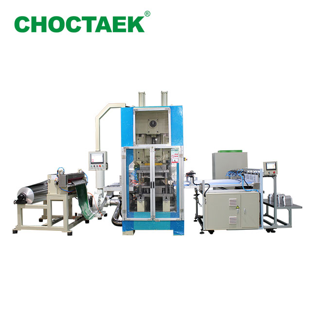 High Speed Square Aluminum Foil Food Plate Machine