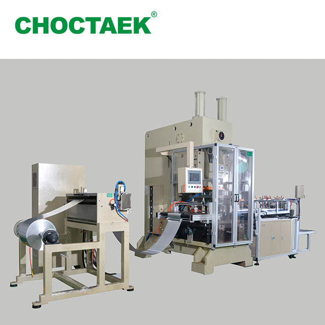Smooth Wall Golden Aluminium Foil Food Dish Making Machine