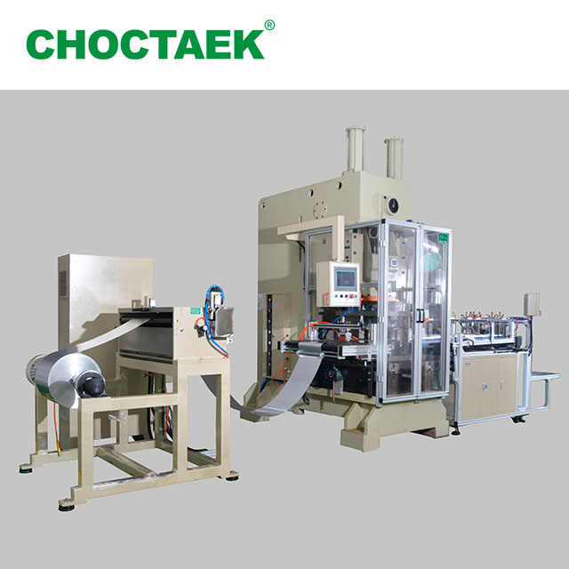 Smooth Wall Golden Aluminium Foil Food Dish Making Machine